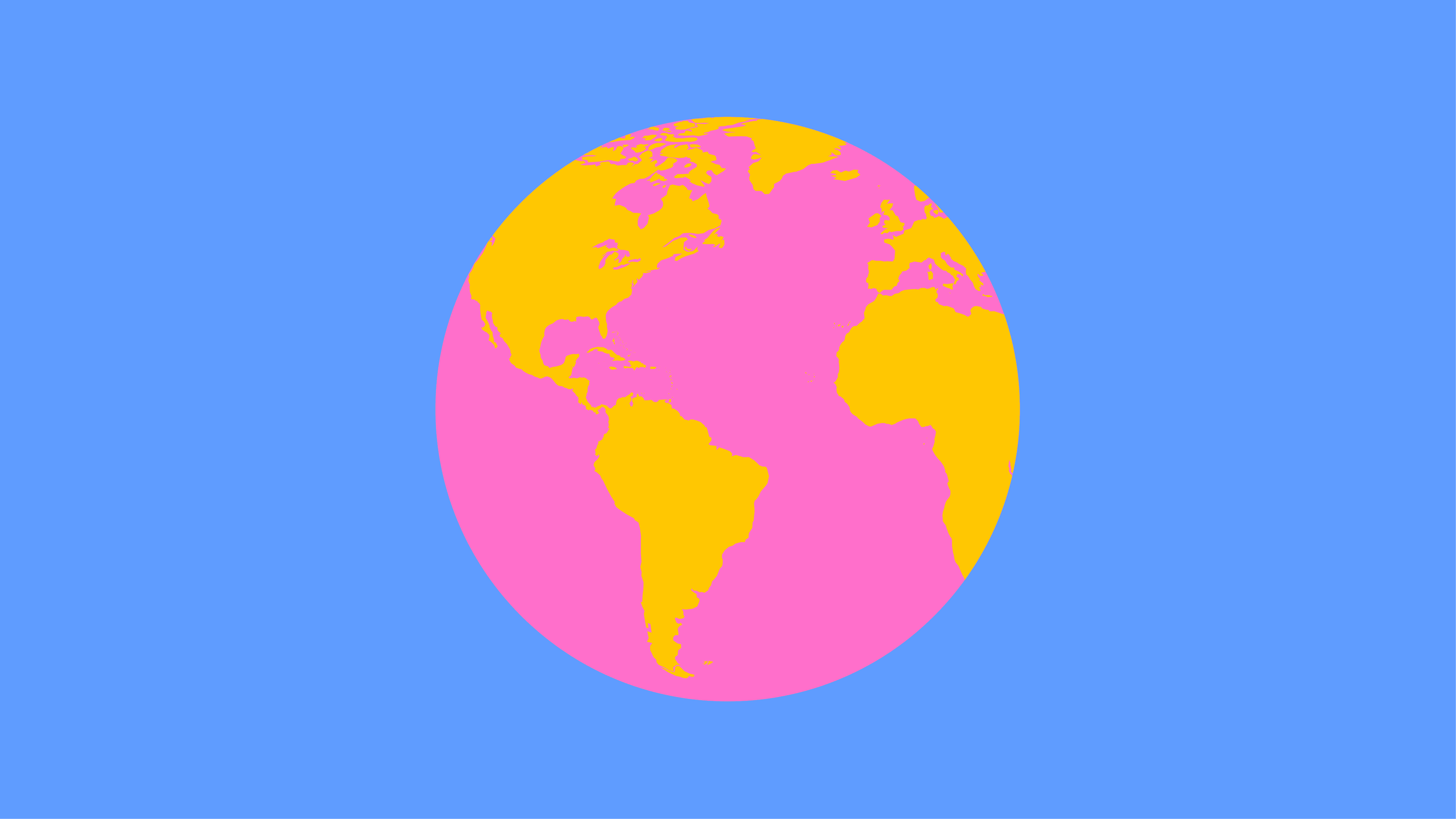 Stylized illustration of a globe